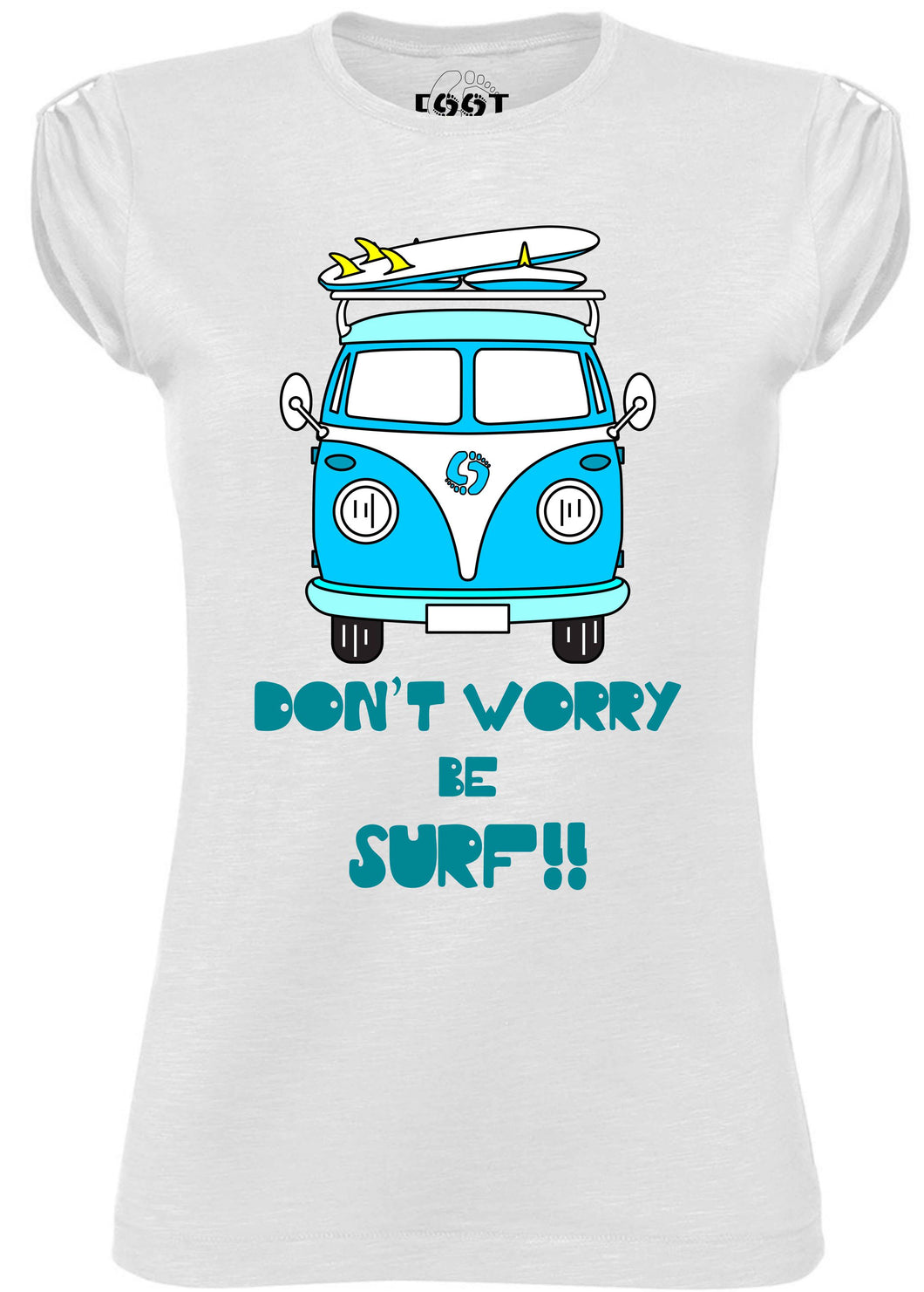 T-SHIRT DONNA ''BE SURF''