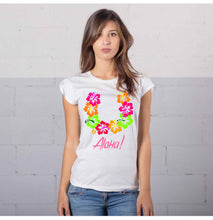 Carica l&#39;immagine nel visualizzatore di Gallery, T-SHIRT DONNA &#39;&#39;ALOHA&#39;&#39;
