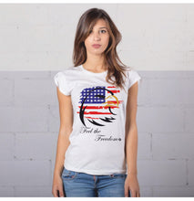 Carica l&#39;immagine nel visualizzatore di Gallery, T-SHIRT DONNA &#39;&#39;FREEDOM&#39;&#39;
